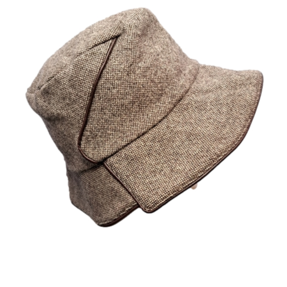 Shades of Sherlock • Wool Blend • Tweed • Ladies Bucket Hat • EUC